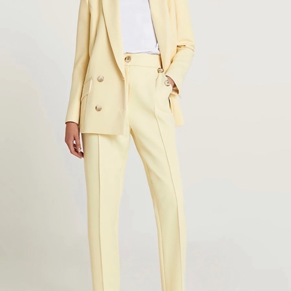 Nwot River Island Yellow High Waist Pants